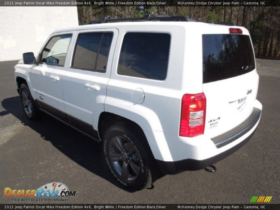 2013 Jeep Patriot Oscar Mike Freedom Edition 4x4 Bright White / Freedom Edition Black/Silver Photo #4
