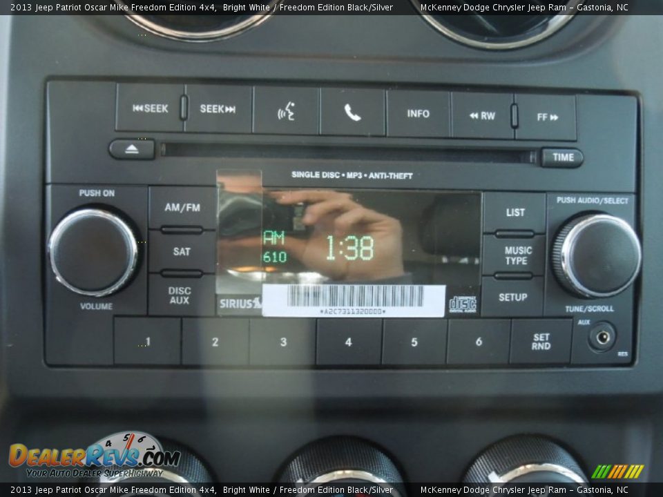 Audio System of 2013 Jeep Patriot Oscar Mike Freedom Edition 4x4 Photo #18
