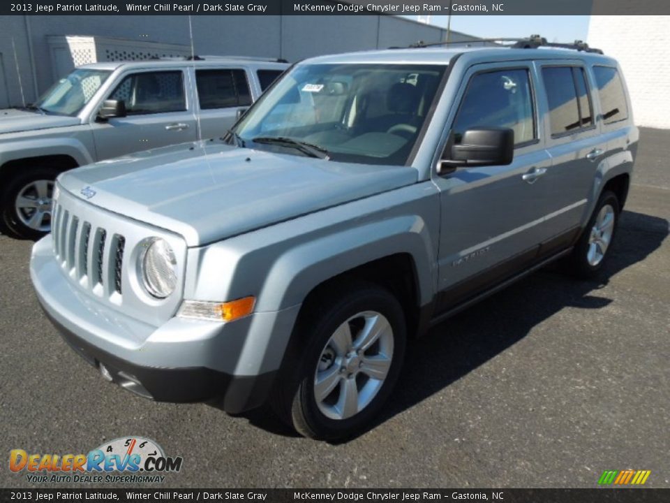 2013 Jeep Patriot Latitude Winter Chill Pearl / Dark Slate Gray Photo #2