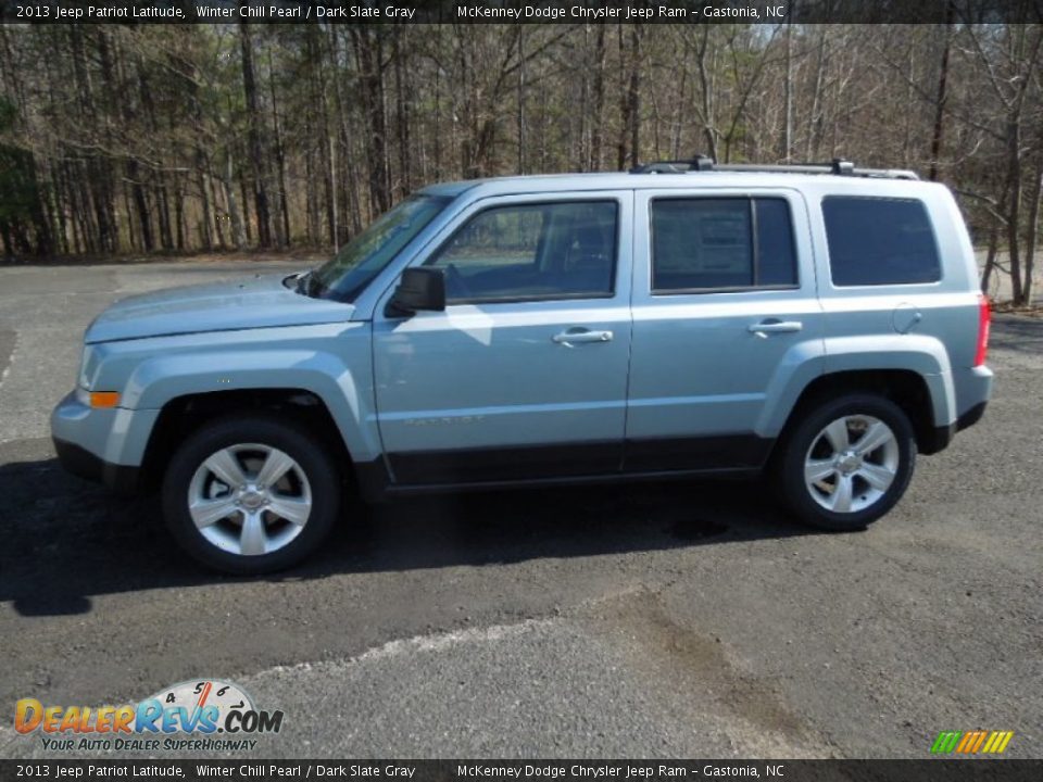 2013 Jeep Patriot Latitude Winter Chill Pearl / Dark Slate Gray Photo #3