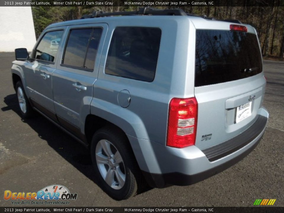 2013 Jeep Patriot Latitude Winter Chill Pearl / Dark Slate Gray Photo #4
