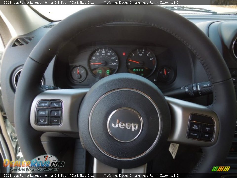2013 Jeep Patriot Latitude Winter Chill Pearl / Dark Slate Gray Photo #16