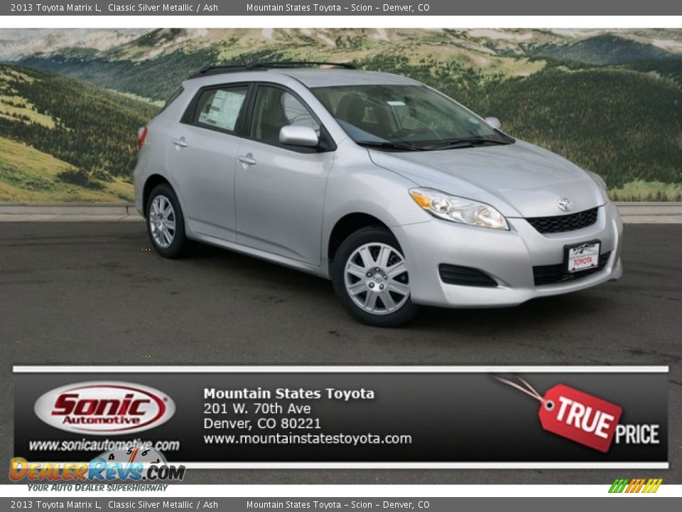 2013 Toyota Matrix L Classic Silver Metallic / Ash Photo #1