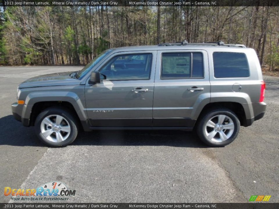2013 Jeep Patriot Latitude Mineral Gray Metallic / Dark Slate Gray Photo #3