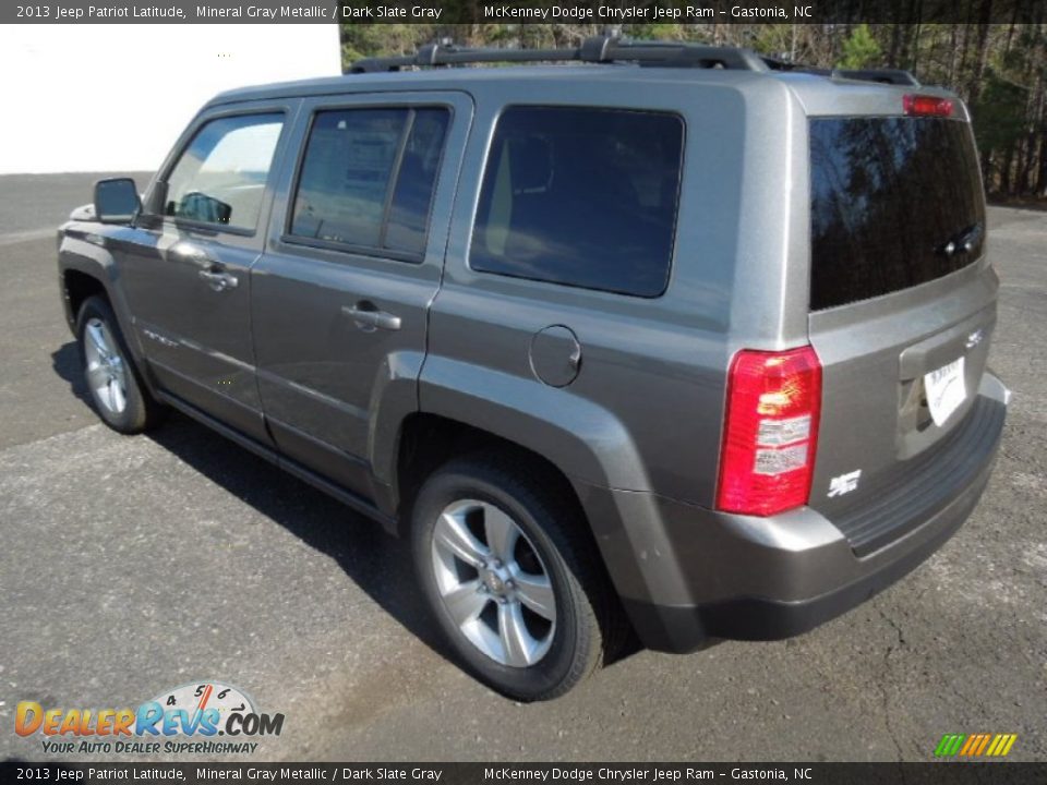 2013 Jeep Patriot Latitude Mineral Gray Metallic / Dark Slate Gray Photo #4