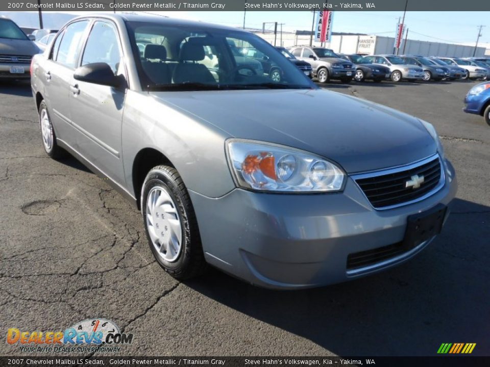 2007 Chevrolet Malibu LS Sedan Golden Pewter Metallic / Titanium Gray Photo #1