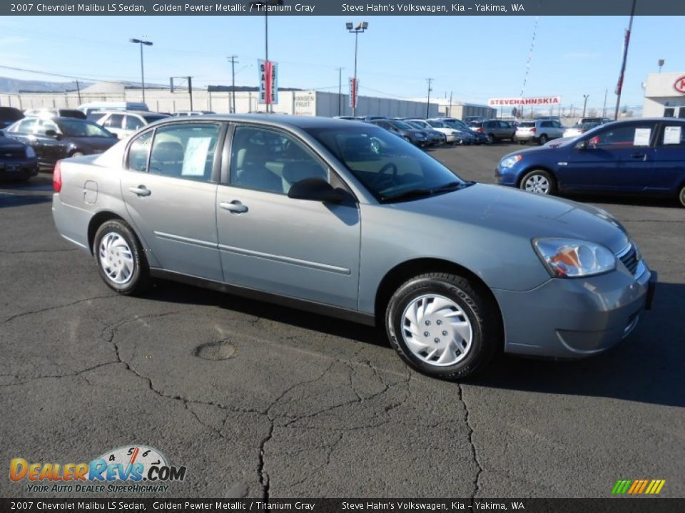 2007 Chevrolet Malibu LS Sedan Golden Pewter Metallic / Titanium Gray Photo #3