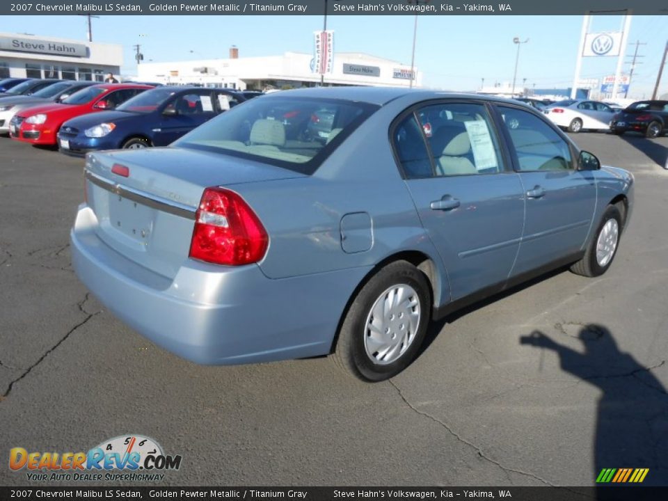 2007 Chevrolet Malibu LS Sedan Golden Pewter Metallic / Titanium Gray Photo #6