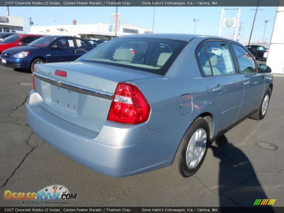 2007 Chevrolet Malibu LS Sedan Golden Pewter Metallic / Titanium Gray Photo #7