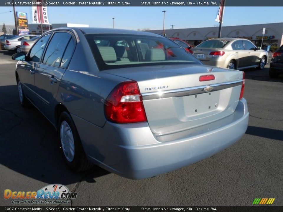 2007 Chevrolet Malibu LS Sedan Golden Pewter Metallic / Titanium Gray Photo #8