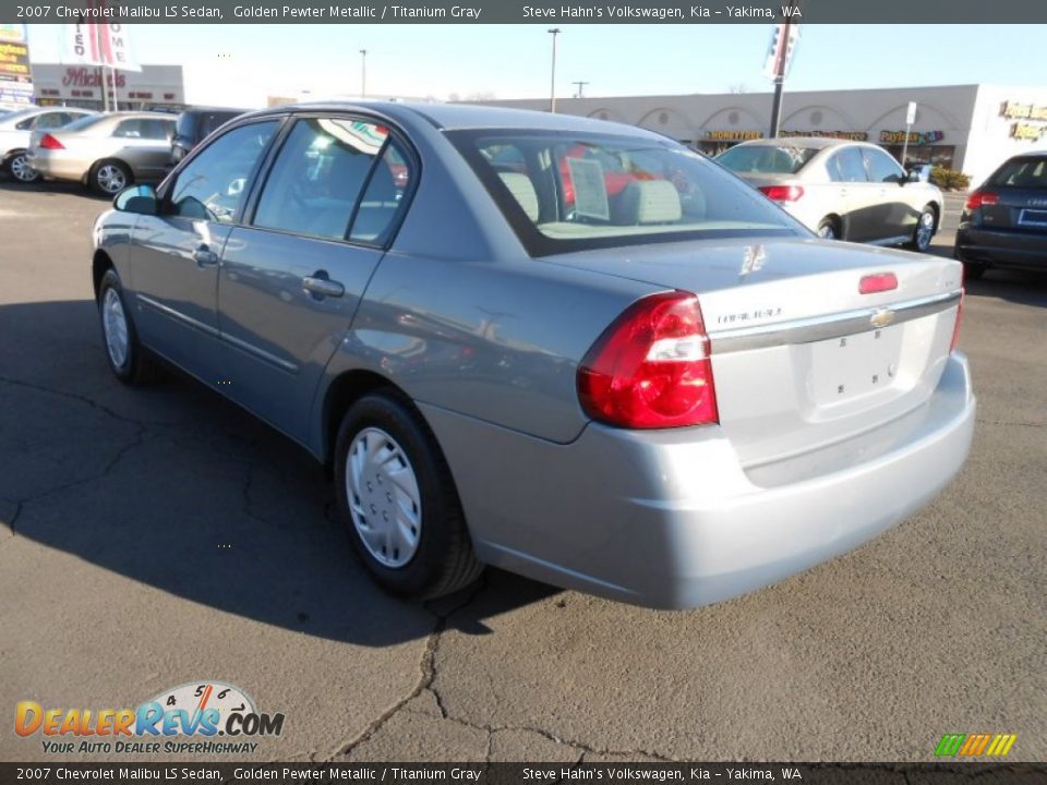 2007 Chevrolet Malibu LS Sedan Golden Pewter Metallic / Titanium Gray Photo #9