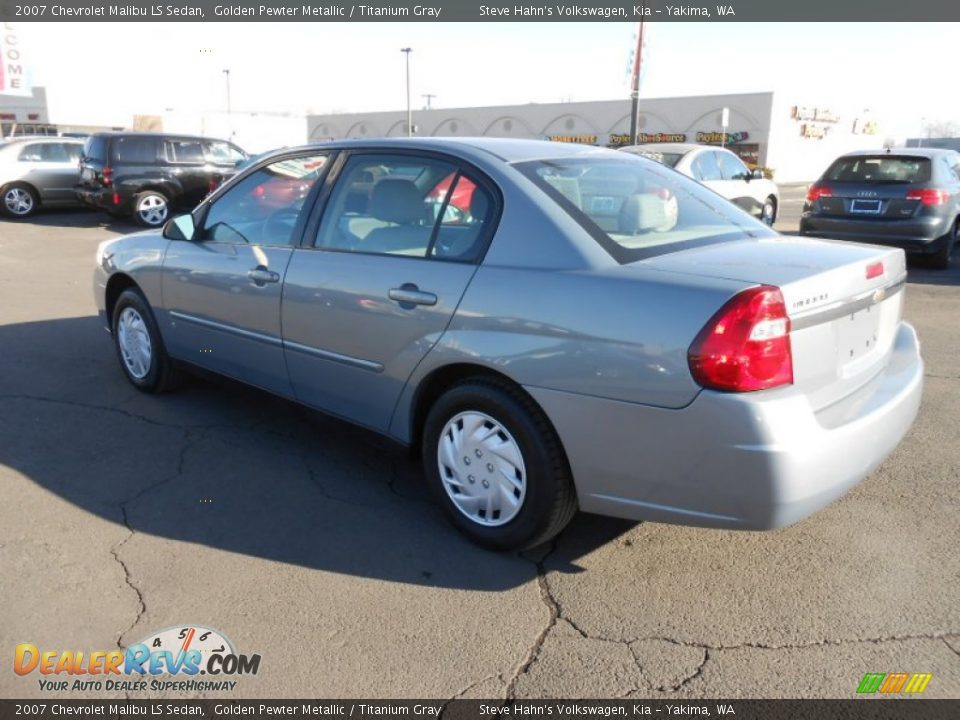 2007 Chevrolet Malibu LS Sedan Golden Pewter Metallic / Titanium Gray Photo #10