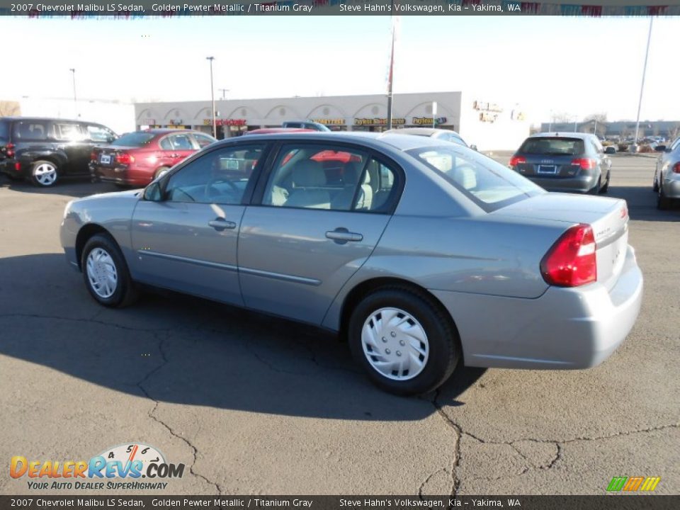 2007 Chevrolet Malibu LS Sedan Golden Pewter Metallic / Titanium Gray Photo #11