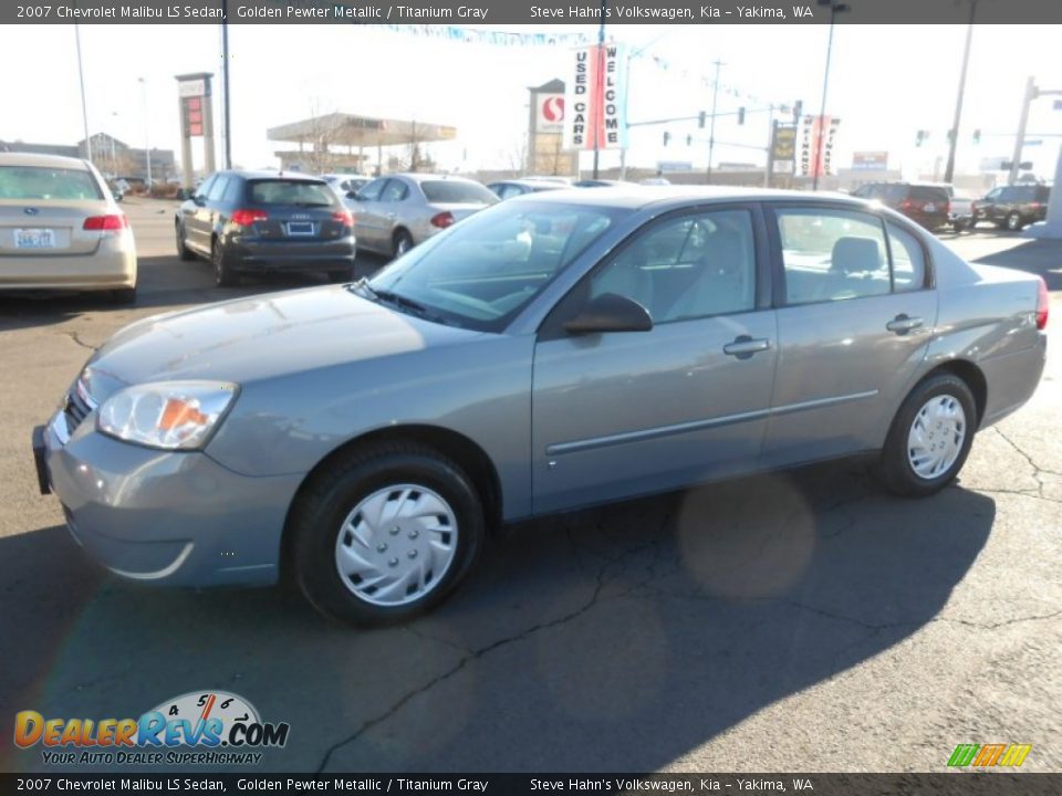 2007 Chevrolet Malibu LS Sedan Golden Pewter Metallic / Titanium Gray Photo #13