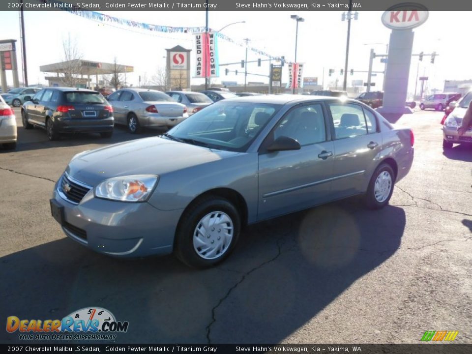 2007 Chevrolet Malibu LS Sedan Golden Pewter Metallic / Titanium Gray Photo #14