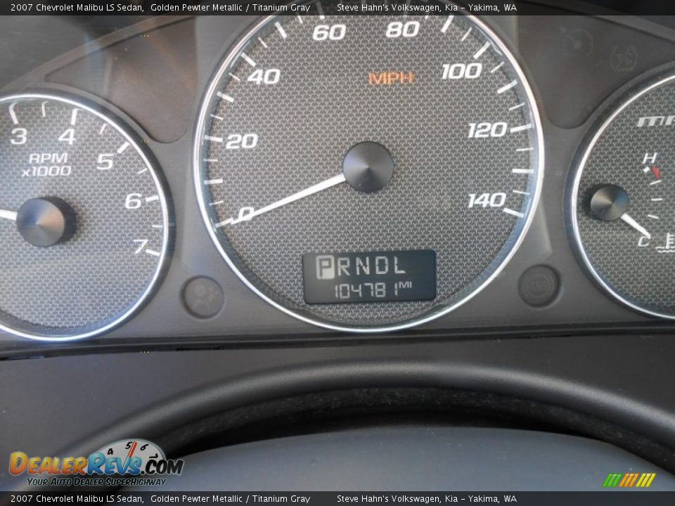 2007 Chevrolet Malibu LS Sedan Golden Pewter Metallic / Titanium Gray Photo #15