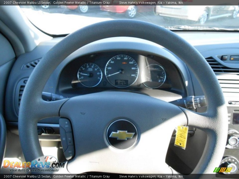 2007 Chevrolet Malibu LS Sedan Golden Pewter Metallic / Titanium Gray Photo #16