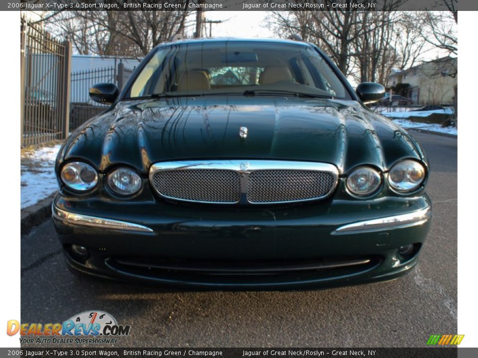 2006 Jaguar X-Type 3.0 Sport Wagon British Racing Green / Champagne Photo #2