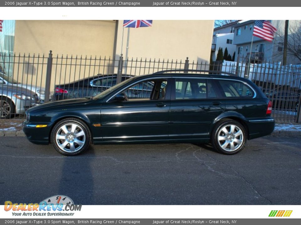 2006 Jaguar X-Type 3.0 Sport Wagon British Racing Green / Champagne Photo #3