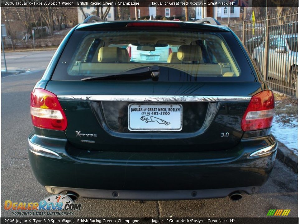 2006 Jaguar X-Type 3.0 Sport Wagon British Racing Green / Champagne Photo #5