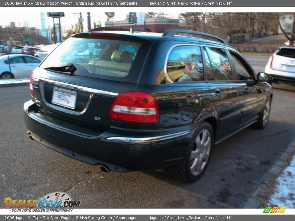 2006 Jaguar X-Type 3.0 Sport Wagon British Racing Green / Champagne Photo #6