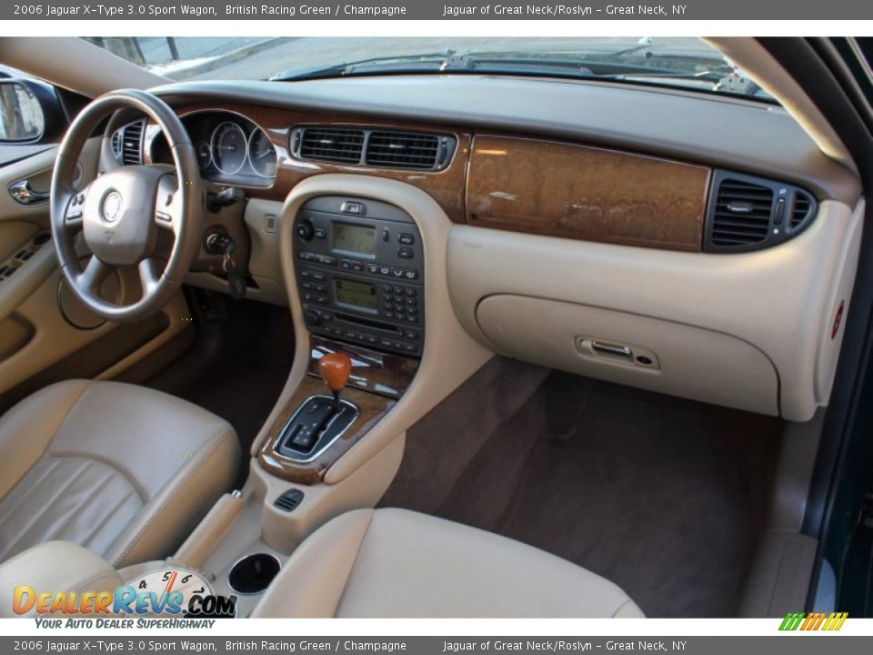 Dashboard of 2006 Jaguar X-Type 3.0 Sport Wagon Photo #12