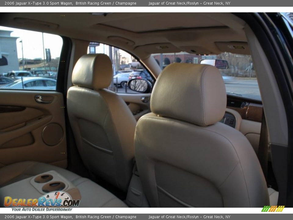 2006 Jaguar X-Type 3.0 Sport Wagon British Racing Green / Champagne Photo #15
