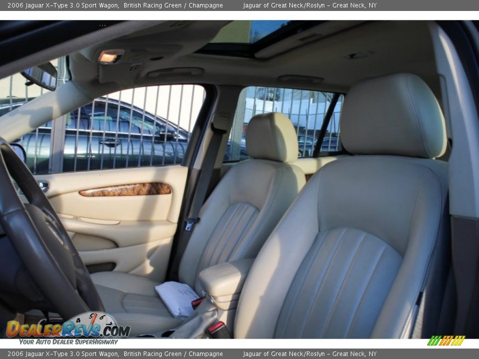 2006 Jaguar X-Type 3.0 Sport Wagon British Racing Green / Champagne Photo #21