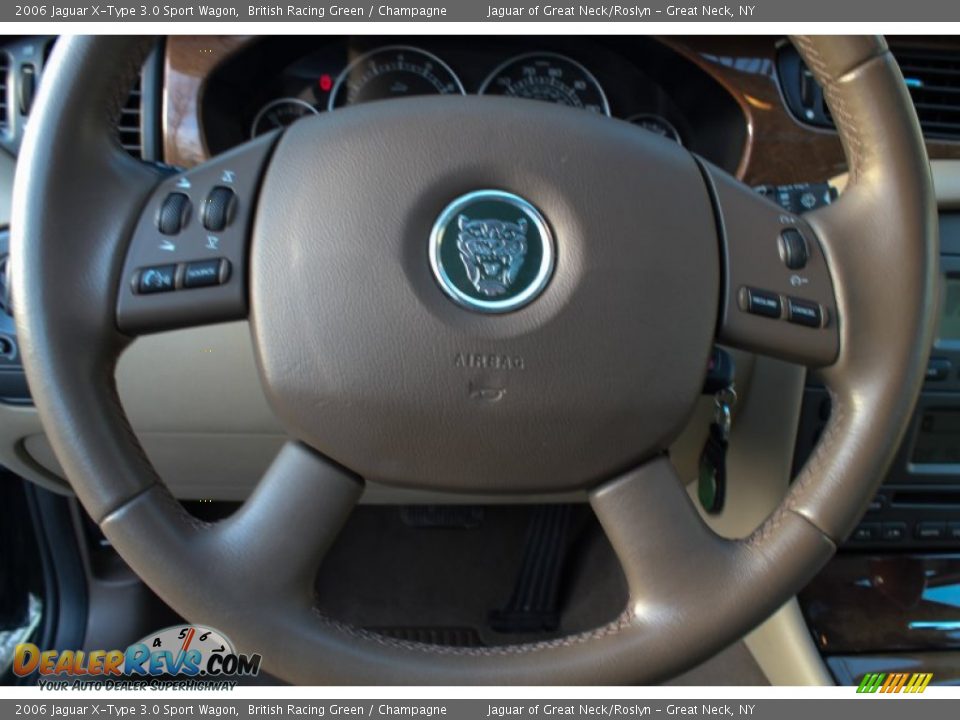 2006 Jaguar X-Type 3.0 Sport Wagon Steering Wheel Photo #25