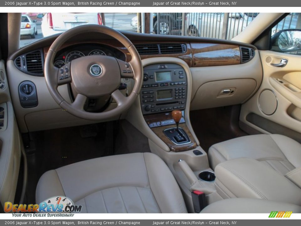 Champagne Interior - 2006 Jaguar X-Type 3.0 Sport Wagon Photo #26