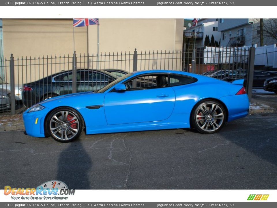 French Racing Blue 2012 Jaguar XK XKR-S Coupe Photo #3