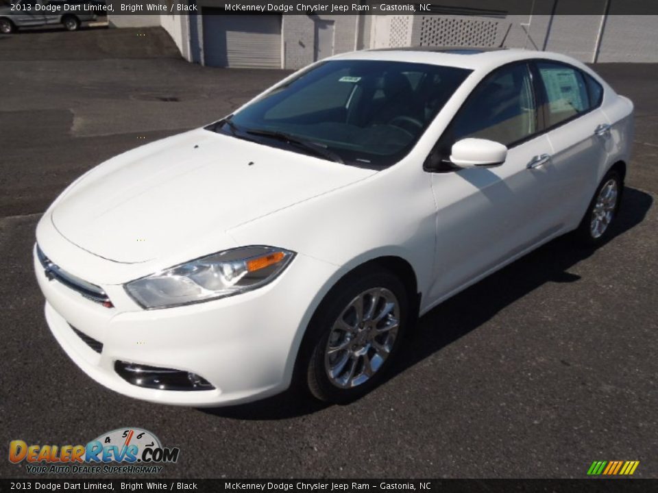 2013 Dodge Dart Limited Bright White / Black Photo #2