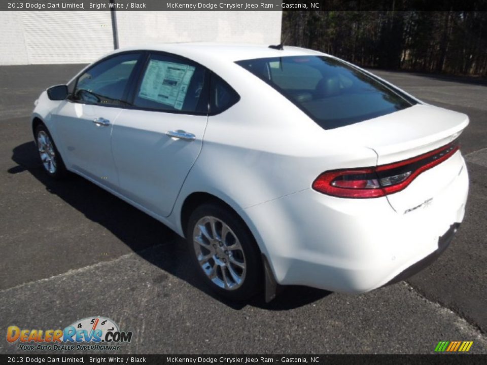 2013 Dodge Dart Limited Bright White / Black Photo #4