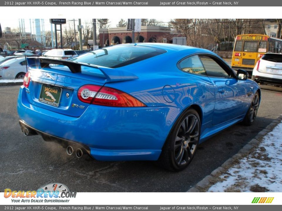 2012 Jaguar XK XKR-S Coupe French Racing Blue / Warm Charcoal/Warm Charcoal Photo #6