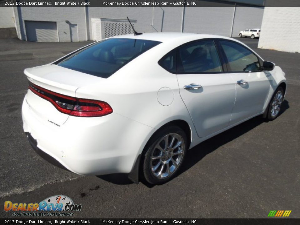 2013 Dodge Dart Limited Bright White / Black Photo #5