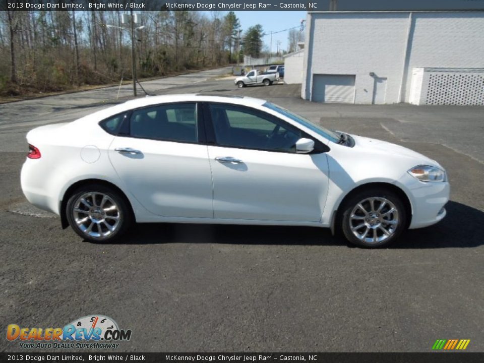 2013 Dodge Dart Limited Bright White / Black Photo #6