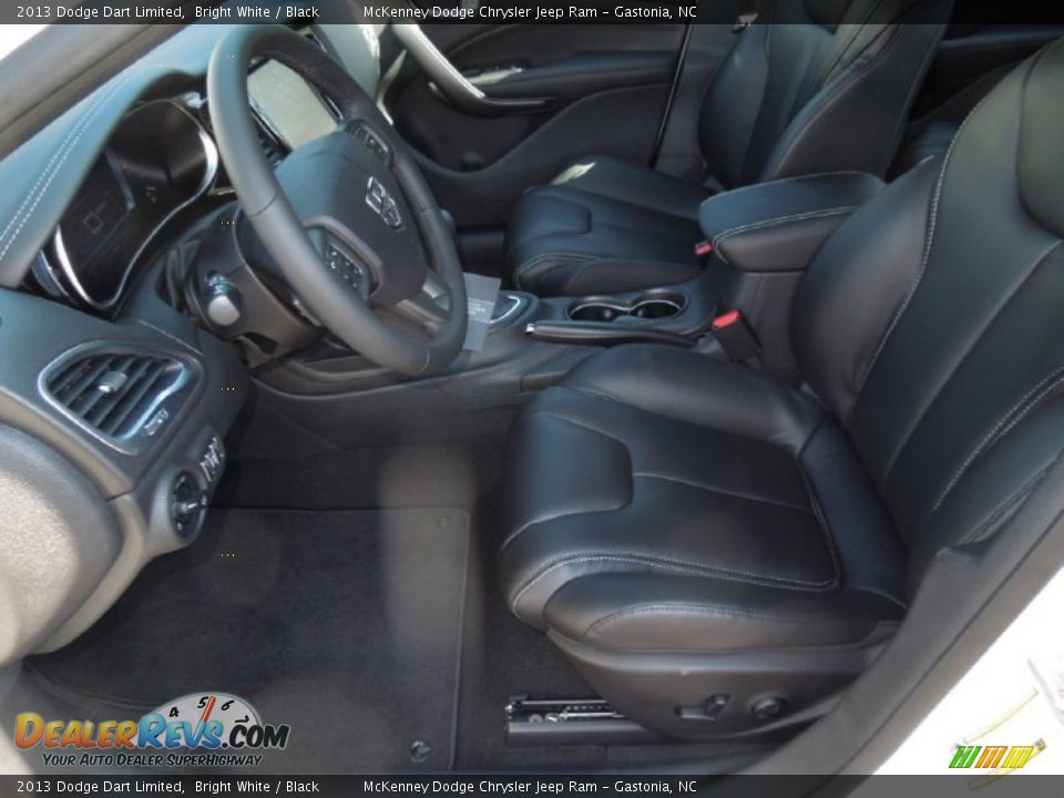 2013 Dodge Dart Limited Bright White / Black Photo #8