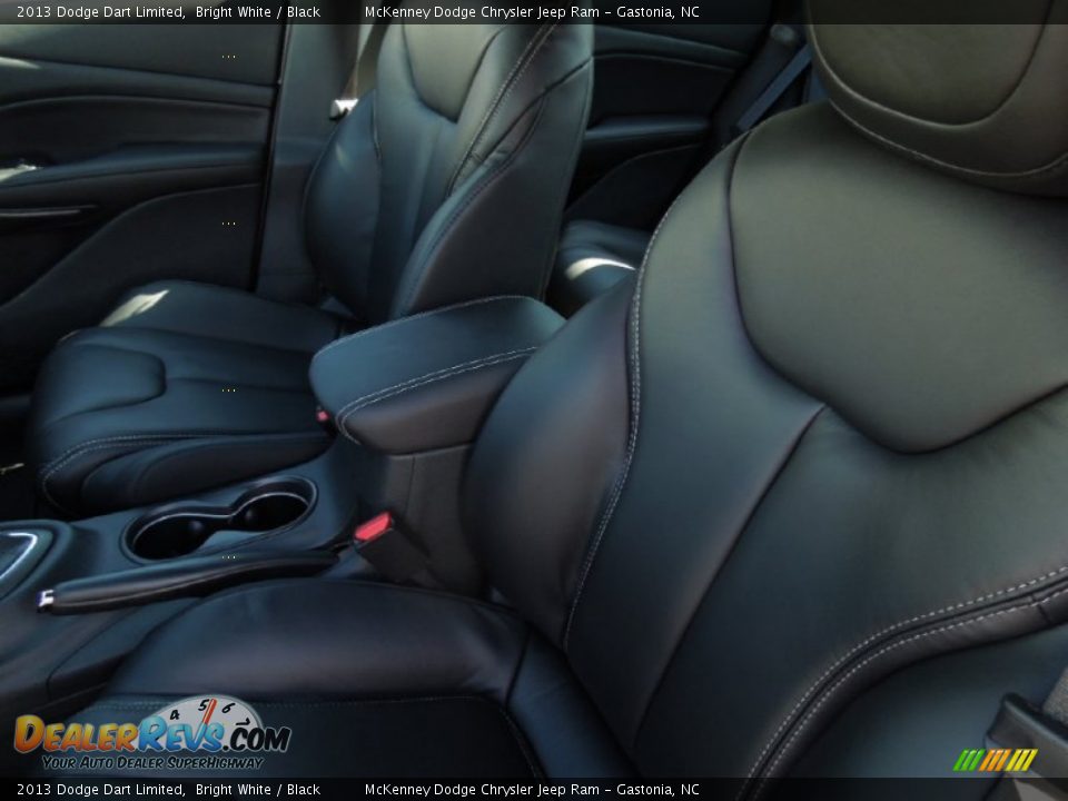 2013 Dodge Dart Limited Bright White / Black Photo #9
