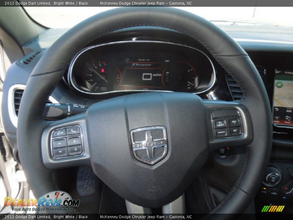 2013 Dodge Dart Limited Bright White / Black Photo #18