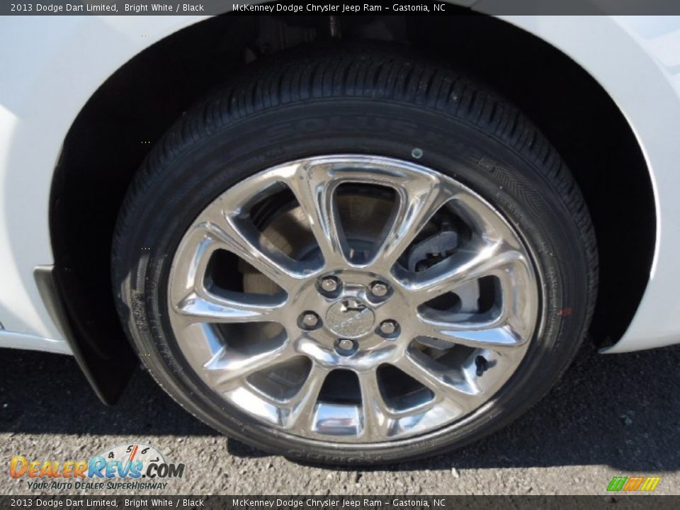 2013 Dodge Dart Limited Bright White / Black Photo #25