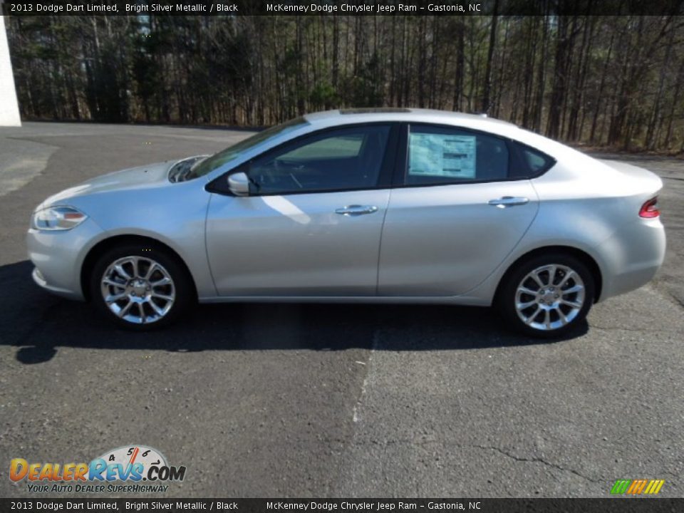 2013 Dodge Dart Limited Bright Silver Metallic / Black Photo #3
