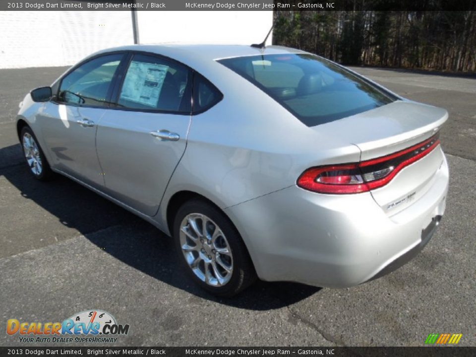 2013 Dodge Dart Limited Bright Silver Metallic / Black Photo #4