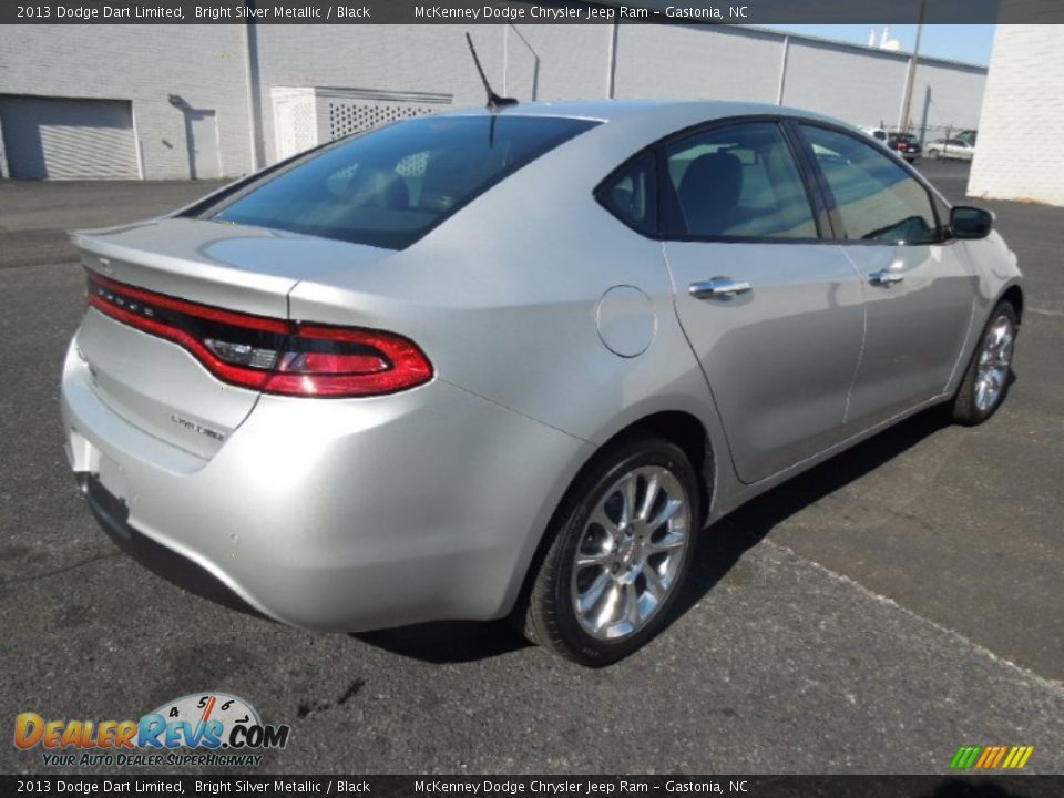 2013 Dodge Dart Limited Bright Silver Metallic / Black Photo #5