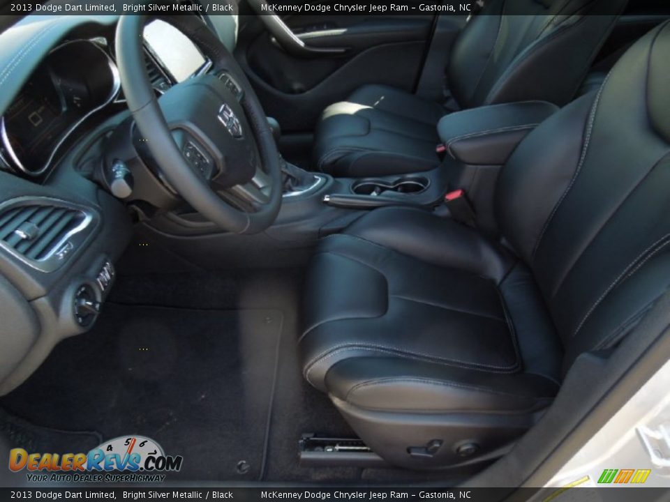 2013 Dodge Dart Limited Bright Silver Metallic / Black Photo #8