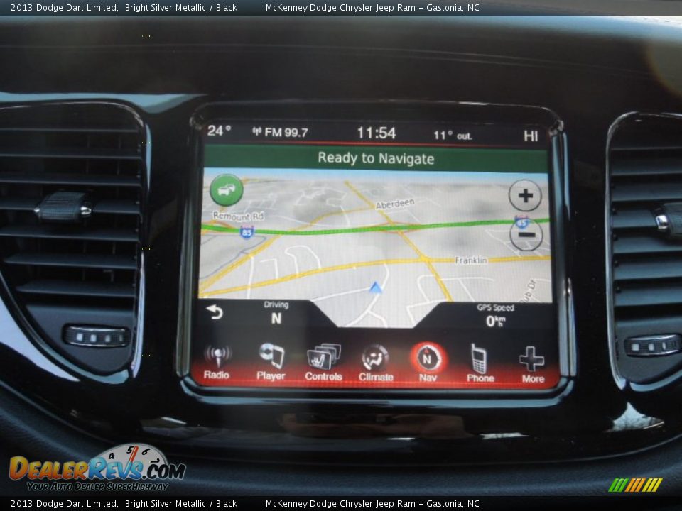 2013 Dodge Dart Limited Bright Silver Metallic / Black Photo #15