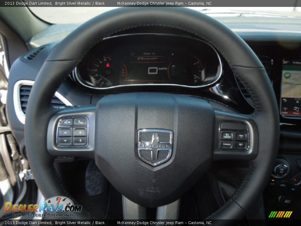 2013 Dodge Dart Limited Bright Silver Metallic / Black Photo #18