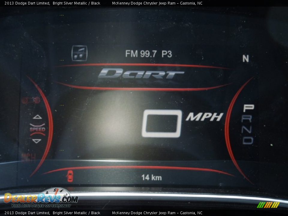 2013 Dodge Dart Limited Bright Silver Metallic / Black Photo #19