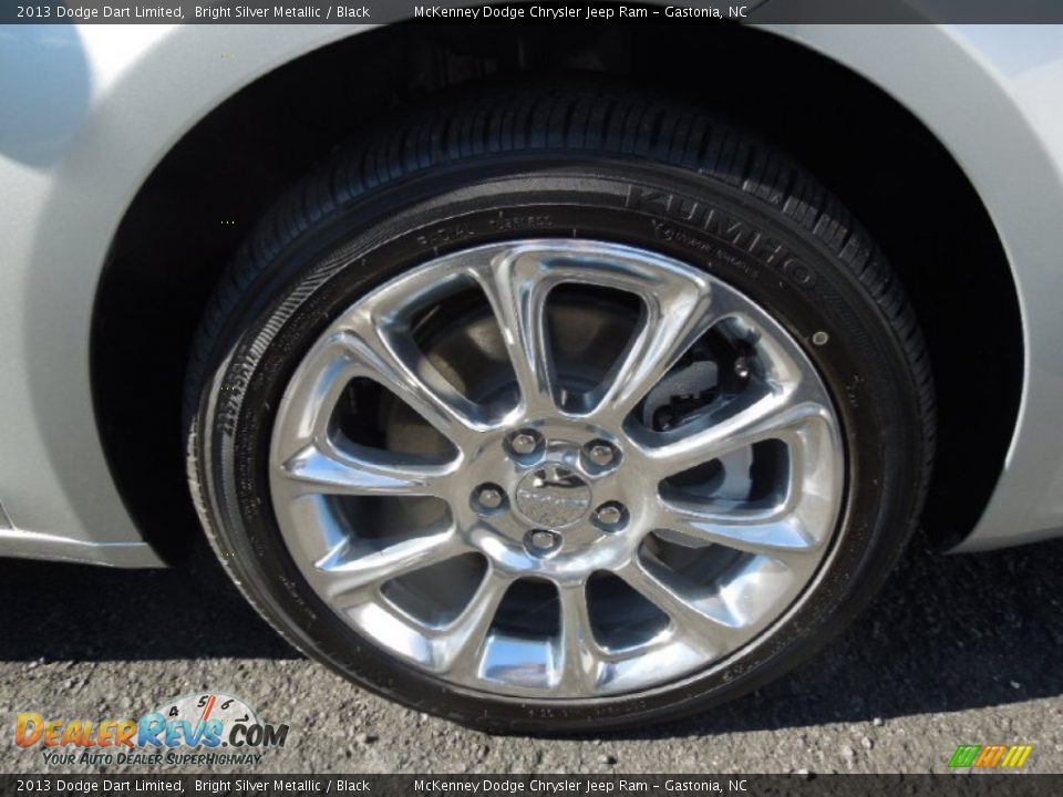 2013 Dodge Dart Limited Bright Silver Metallic / Black Photo #25
