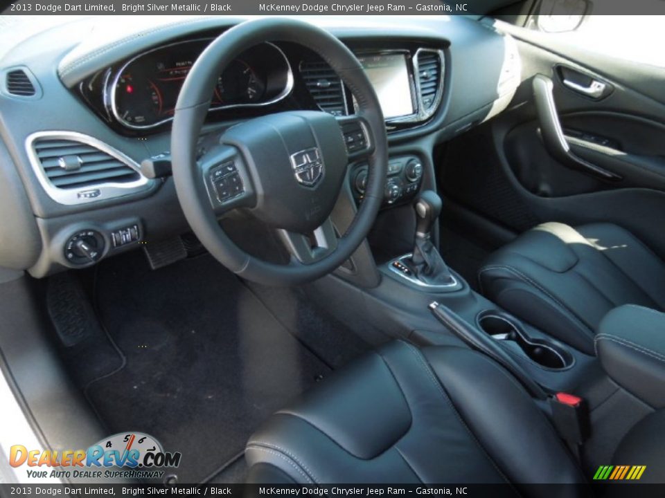 2013 Dodge Dart Limited Bright Silver Metallic / Black Photo #27