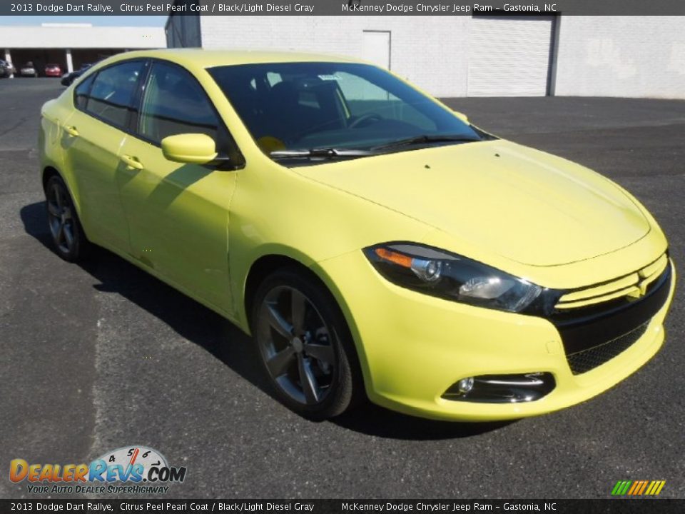 2013 Dodge Dart Rallye Citrus Peel Pearl Coat / Black/Light Diesel Gray Photo #1